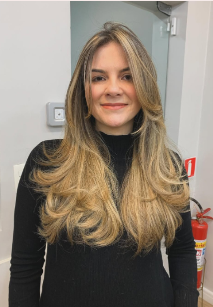 Corte realizado no Salao Alquimia